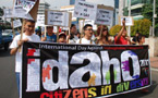 Indonesian LGBT groups march in Jakarta to commemorate IDAHO